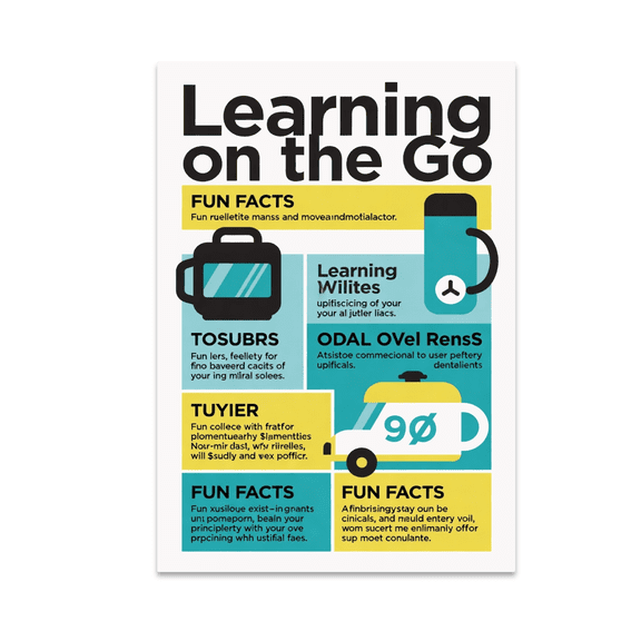 Bright Educational Wall Art - Learning Enthusiast - 13x19 Poster Print