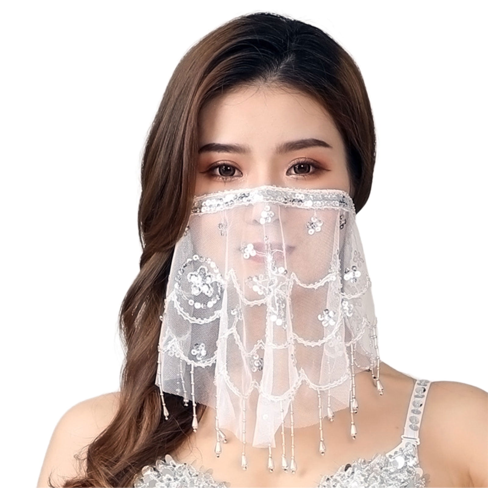 Bright Elastic Face Cover For Stage Presentations Themed Motion Parties ...