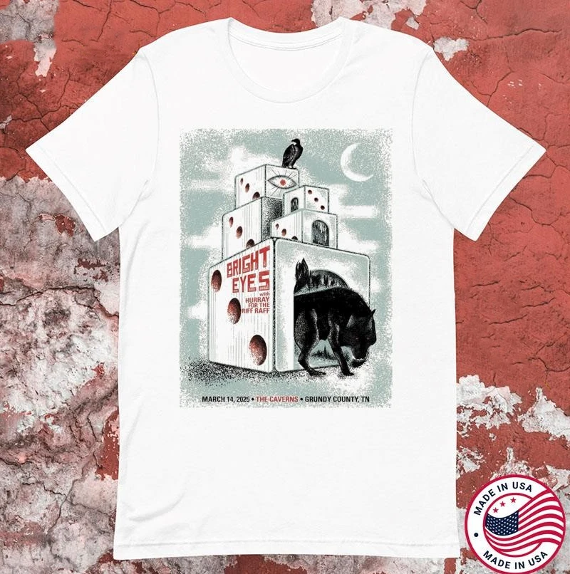 Bright Eyes Tour March 14 2025 The Caverns In Grundy County T shirt Bright Eyes Tour March 14 2025 The Caverns In Grundy County T shirt