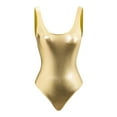 thumbnail image 1 of Bright Faced Swimsuit Solid Color Shoulder Strap Sexy Swimsuit Bikini Swimsuit Gold Womens Swimsuits, 1 of 3