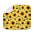 thumbnail image 1 of Bright Floral Dish Drying Pad with Sunflowers Microfiber Kitchen Mat Absorbent Foldable Rack Drainer 16x18 Inch, 1 of 7