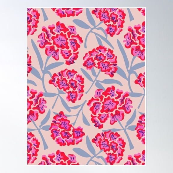 Bright Floral Print Poster Wall Art Modern Wall Decor Wall Art Home Decor Cute Birthday Gift