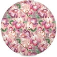 thumbnail image 1 of Bright Floral Round Placemats Washable Placemats Non-Slip Heat-Resistant Table Place Mats for Dining Kitchen Holiday Party Table Decoration 15.4"-4PCS Table Mat, 1 of 7