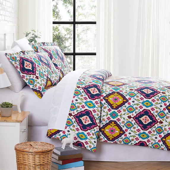 Bright Florals Oversized Premium Collection Duvet Cover Set