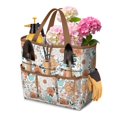 thumbnail image 1 of Bright Flowers Garden Tools Bag, Water-proof Oxford Garden Tote Home Organizer Gardening Tool Bag Kit Holder with 8 Pockets for Indoor and Outdoor Gardening(Tools Not Included), 1 of 6