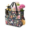 thumbnail image 1 of Bright Flowers Garden Tools Bag, Water-proof Oxford Garden Tote Home Organizer Gardening Tool Bag Kit Holder with 8 Pockets for Indoor and Outdoor Gardening(Tools Not Included), 1 of 6