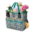 thumbnail image 1 of Bright Flowers Garden Tools Bag, Water-proof Oxford Garden Tote Home Organizer Gardening Tool Bag Kit Holder with 8 Pockets for Indoor and Outdoor Gardening(Tools Not Included), 1 of 6