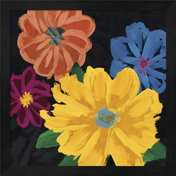 Bright Flowers I by Edward Selkirk, Framed Wall Art, 13.25W x 13.25H