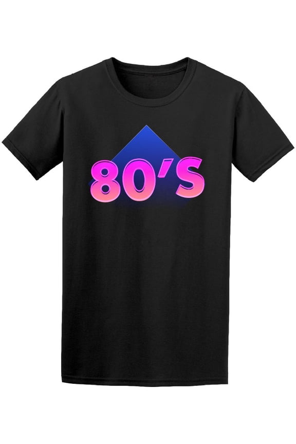 Bright For 80's Style T-Shirt Men -Image by Shutterstock, Male x-Large
