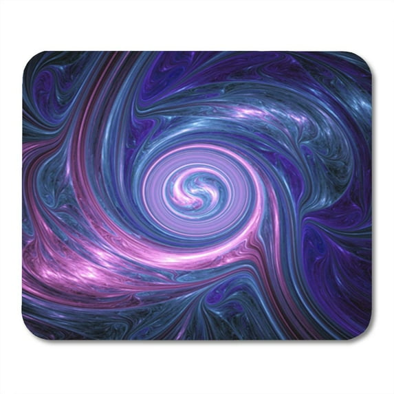 Bright Galaxy Abstract Blue and Pink Sparkling Swirl Mousepad Mouse Pad Mouse Mat 9x10 inch