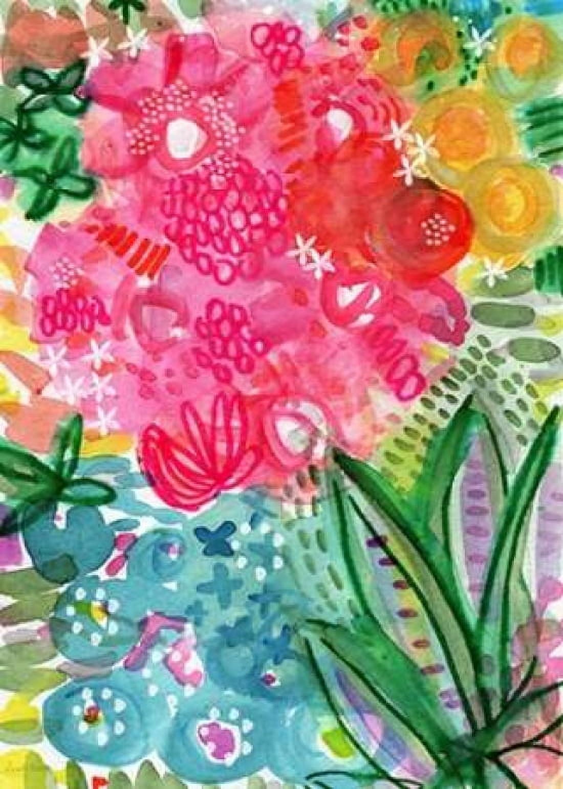 Bright Garden Canvas Art - Linda Woods (20 x 28)