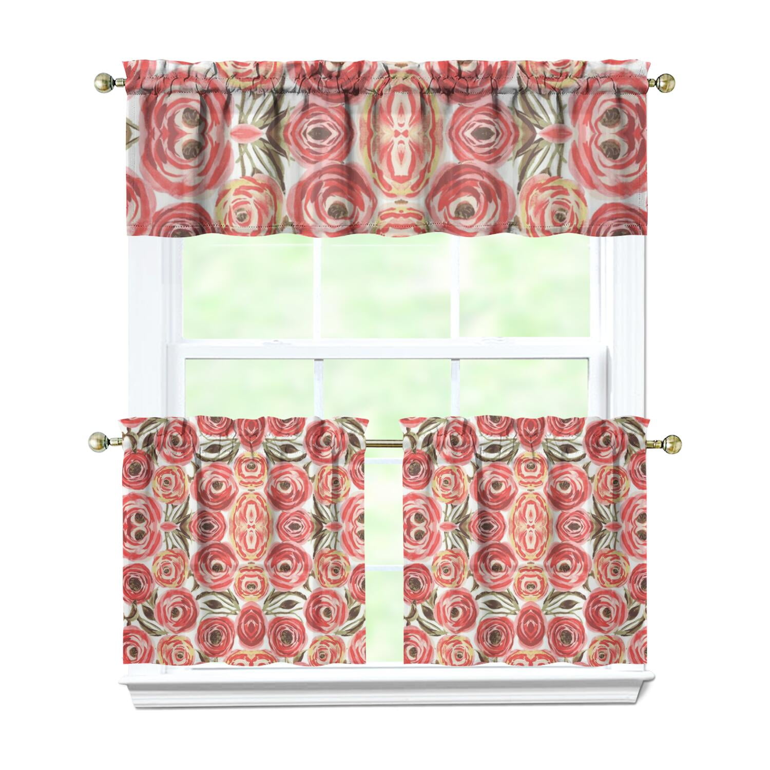 3 Piece - Kitchen Curtain - Lena – Glory Home Design
