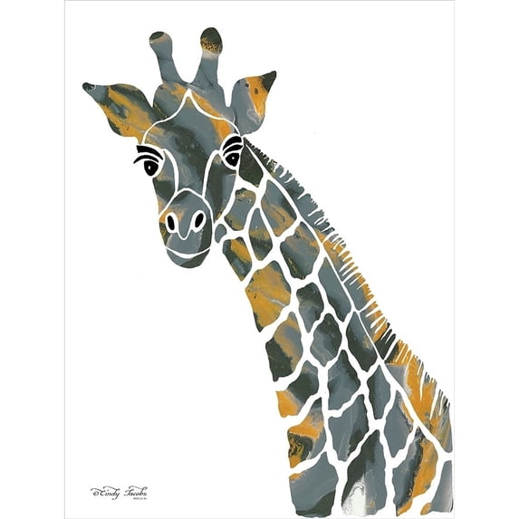 Bright Giraffe II Poster Print by Cindy Jacobs