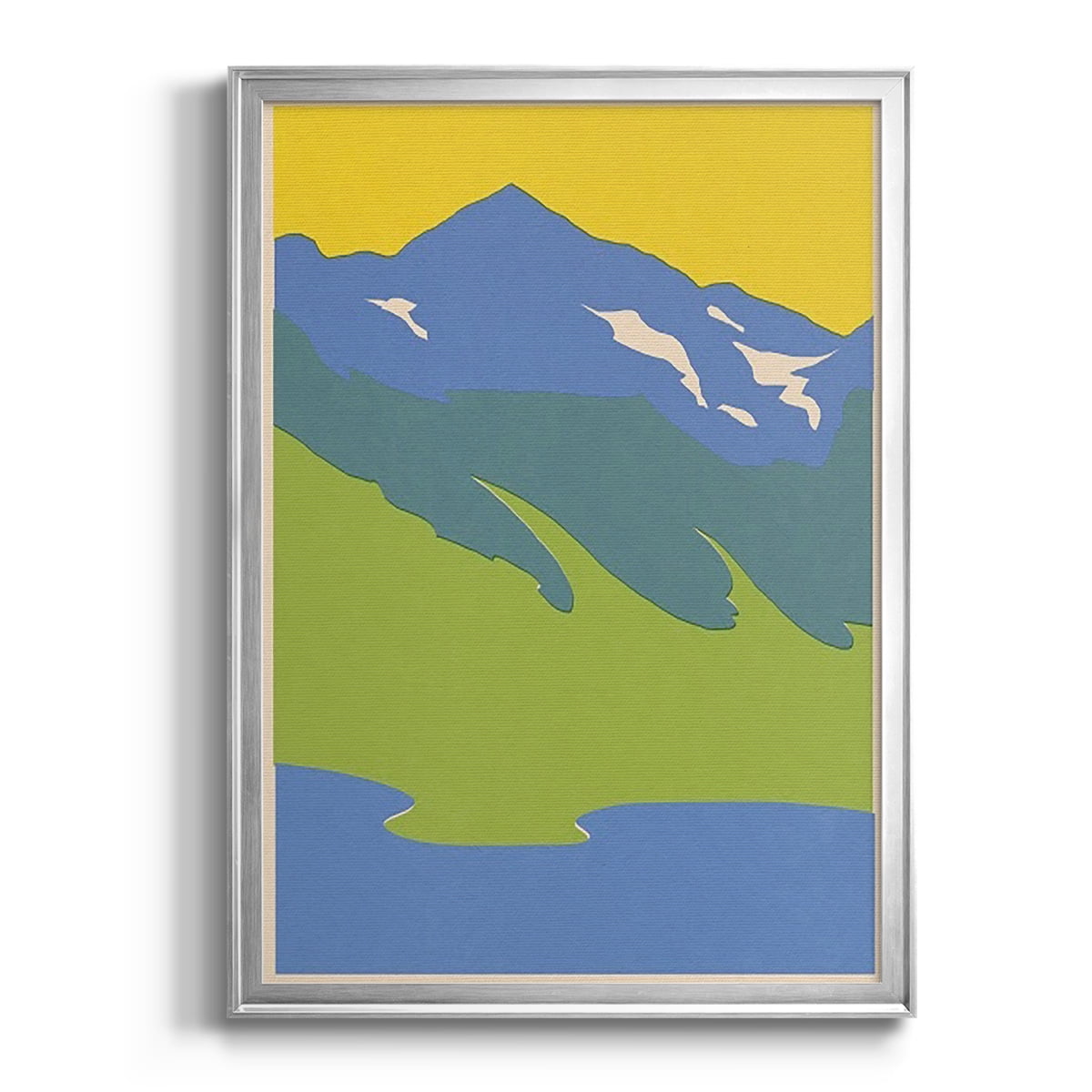 Bright Glacial Lake I Premium Framed Print, in Gold, Black, or Silver - Ready to Hang