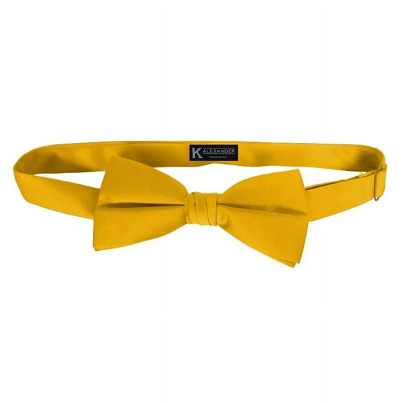 Bright Gold mens bow tie by K. Alexander