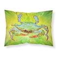 thumbnail image 1 of Bright Green Blue Crab Fabric Standard Pillowcase, 1 of 2