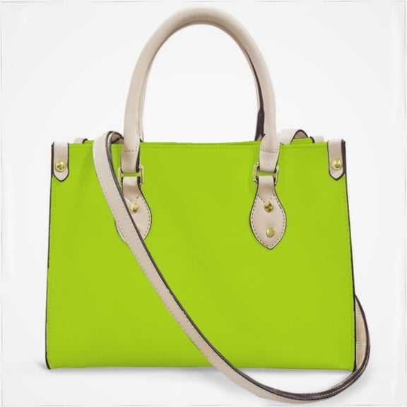 Bright Green Lime Neon Color Cross Body Bags For Women Small Leather Female Handbags Fashion Top-Handle Totes
