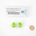 thumbnail image 1 of Bright Green Vortex Dice with Black Numbers D8 Aprox 16mm (5/8in) Pack of 2 Wondertrail, 1 of 1