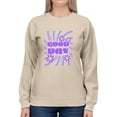 thumbnail image 1 of Bright Groovy 70S Good Day Sweatshirt Women -Image by Shutterstock, Female Medium, 1 of 4