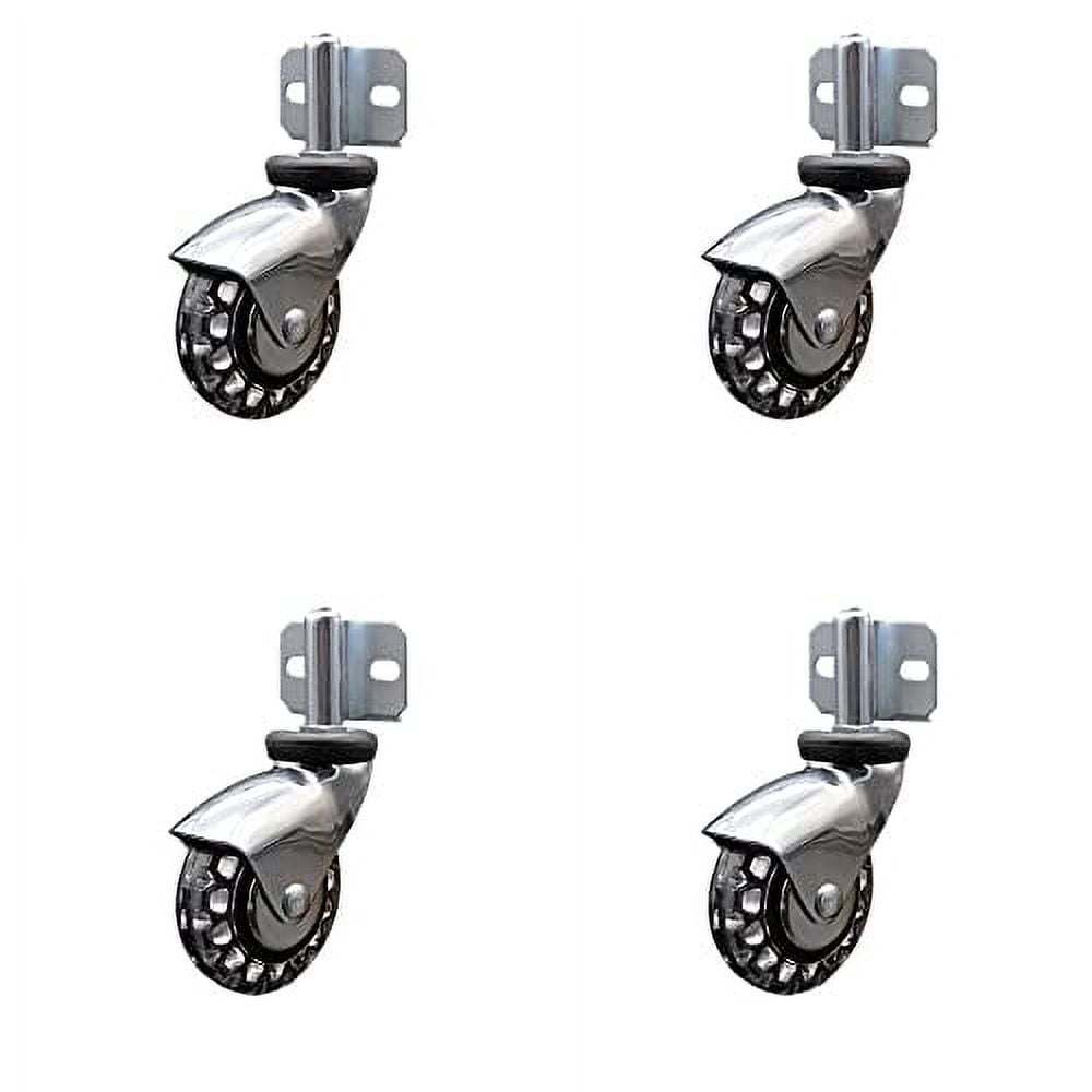 Bright Hooded 3 Inch Swivel Polyurethane Casters And Side Mounting bright-hooded-3-inch-swivel-polyurethane-casters-and-side-mounting