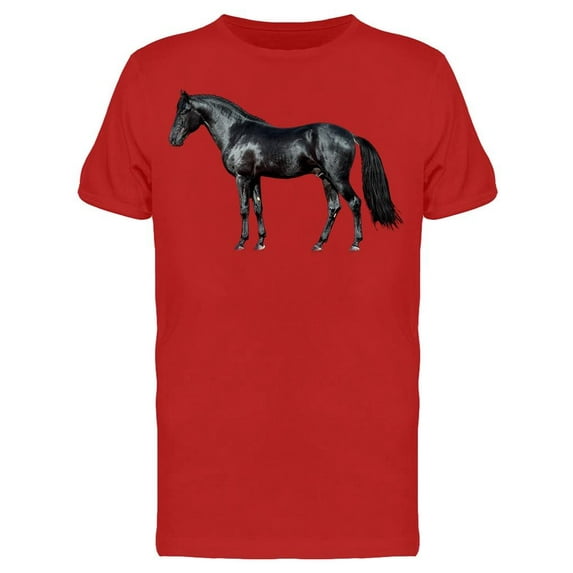 Bright Horse At Side T-Shirt Men -Image by Shutterstock Men T-Shirt, Male x-Large
