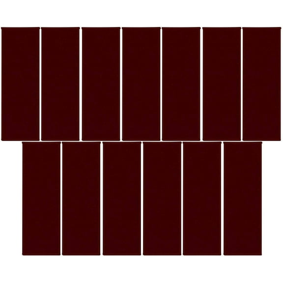 Bright House Solid Color Area Rugs Burgundy - 9" x 27" Stair Treads (Set Of 13)
