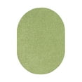 thumbnail image 1 of Bright House Solid Color Oval Shape Area Rugs Lime Green - 3' x 5' Oval, 1 of 4