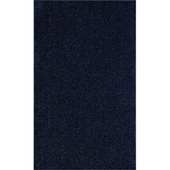 Bright House Solid Color Area Rugs Navy - 2' x 4'