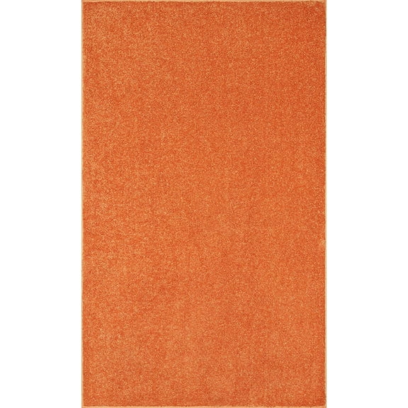 Bright House Solid Color Area Rugs Orange - 2' x 10'