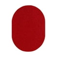 thumbnail image 1 of Bright House Solid Color Area Rugs Red - 5' x 8' Oval, 1 of 4