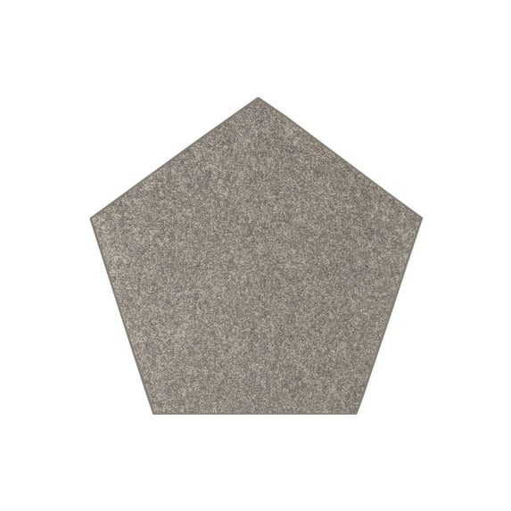 Bright House Solid Color Area Rugs grey - 4' Pentagon