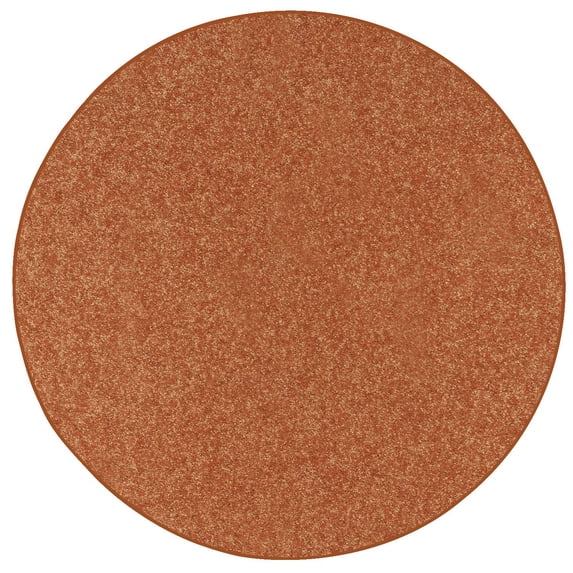 Bright House Solid Color Round Shape Area Rugs Rust - 3' Round