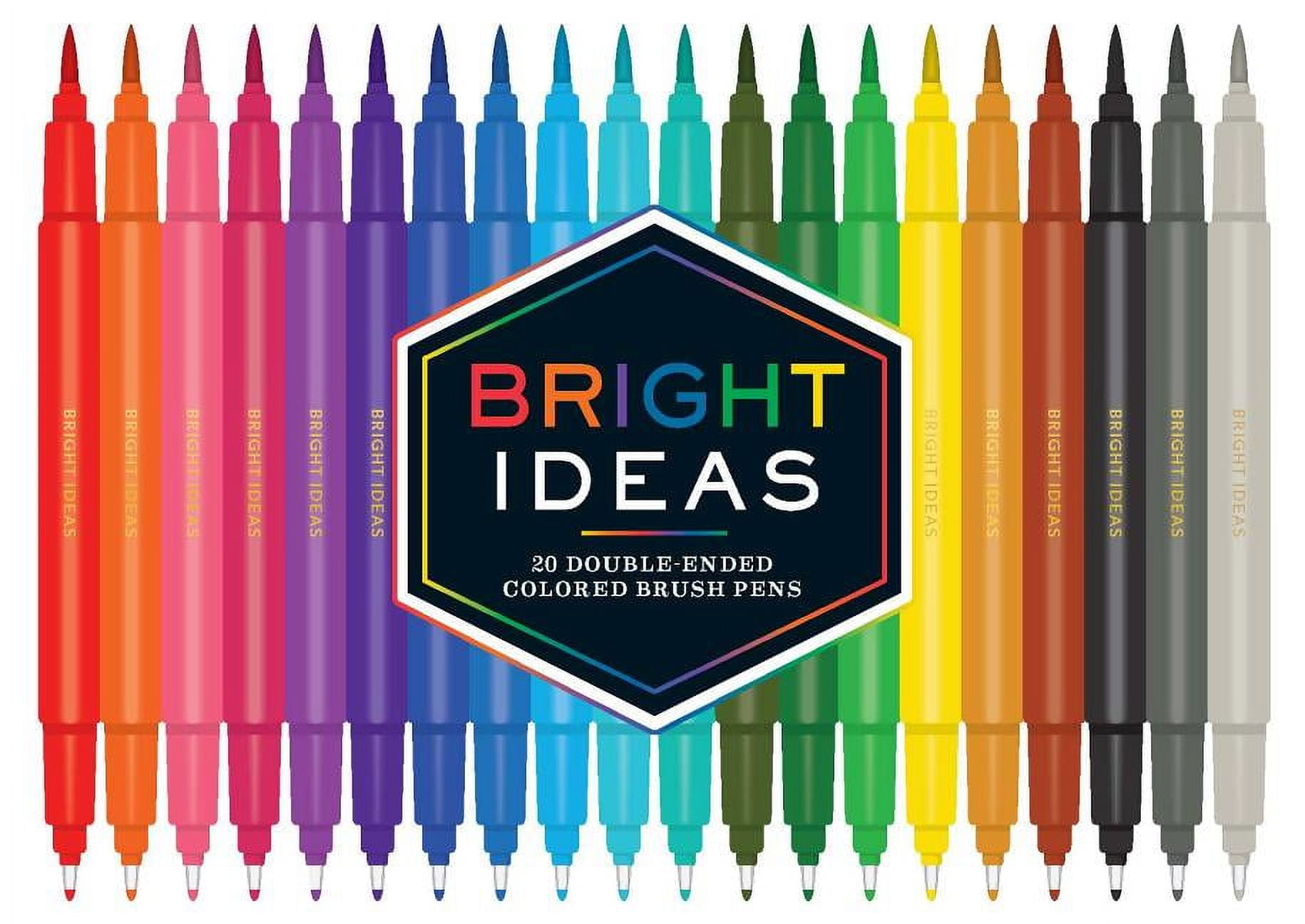 Bright Ideas: Bright Ideas: 20 Double-Ended Colored Brush Pens: (Dual Brush  Pens, Brush Pens for Lettering, Brush Pens with Dual Tips) (Other) 