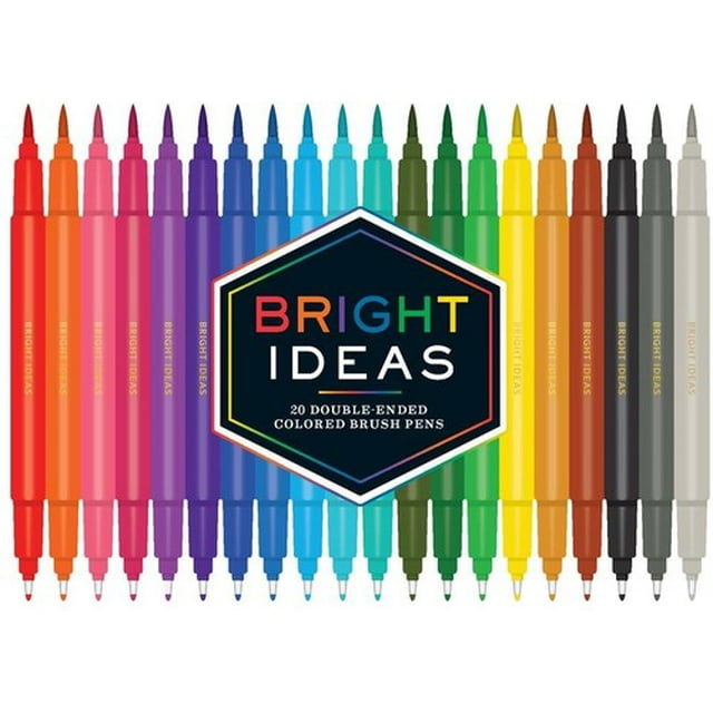 Bright Ideas: Bright Ideas: 20 Double-Ended Colored Brush Pens: (Dual Brush Pens, Brush Pens for Lettering, Brush Pens with Dual Tips) (Other)