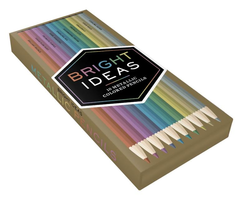 CHRONICLE BOOKS Bright Ideas Metallic Colored Pencils