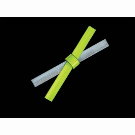 Bright Ideas RSB1L 12 Inch Reflective Slap Bracelet - Lime
