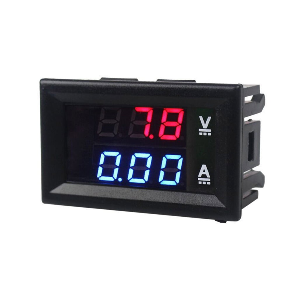Bright LED Digital Meter For Circuits Two Voltages Current Measurement ...