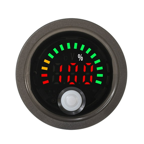 Bright LED Digital Voltmeter Waterproof Construction Voltage Monitor Suitable For Motorcycle Motorhome Solar Application