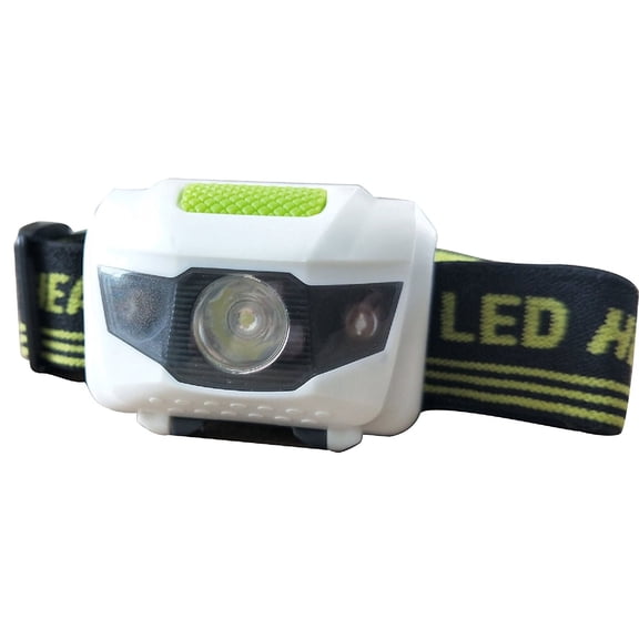 Bright LED Headlamp Flashlight Headlight - Lightweight Weather Resistant Head Light Hat Light with Red Strobe Light for Safety- Running, Camping, Reading, Fishing, Hunting, Walking, Jogging