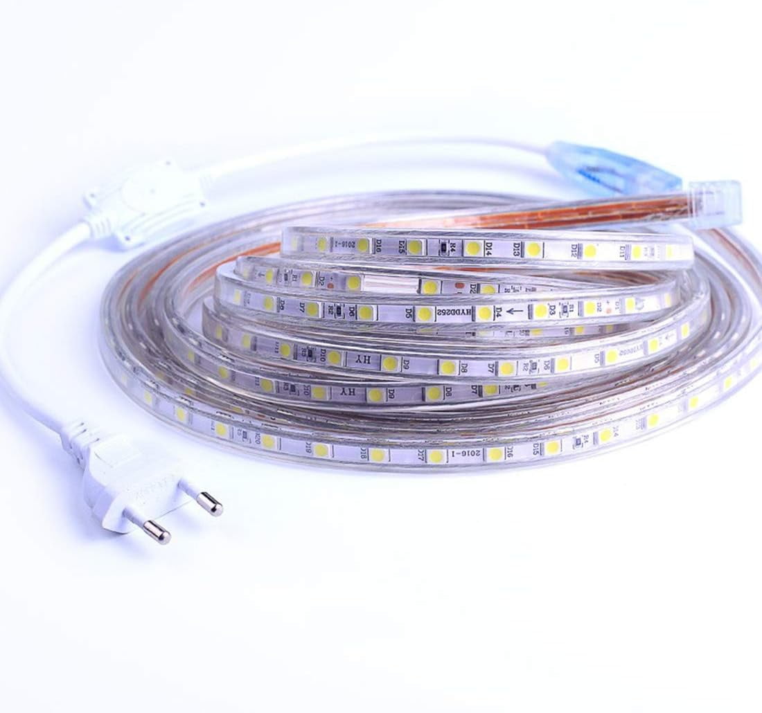 Bright LED Strip, 220v, 5050 IP65 Waterproof - Walmart.com