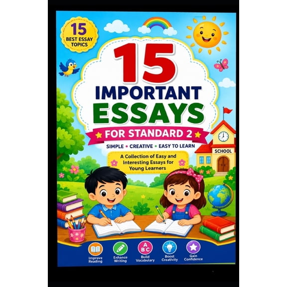 Bright Learning 15 Important Essays for Standard 2: Simple - Creative - Easy to Learn, Book 1, (Paperback)