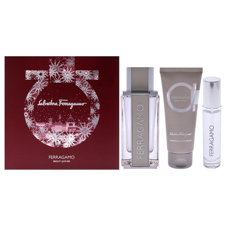 Salvatore Ferragamo, Leather Set, floral fragrance, 3 Pc Gift Set Salvatore Ferragamo, Leather Set, floral fragrance, 3 Pc Gift Set