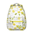 thumbnail image 1 of Bright Lemon Print Backpack - Durable School Bookbag for Teens & College Students, Spacious Rucksack with Laptop Compartment, Lightweight Everyday Carry Bag for High School & University, Great Gift, 1 of 6