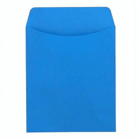 Bright Library Pockets - 3.5inx5in Light Blue per 1 Pack of 5
