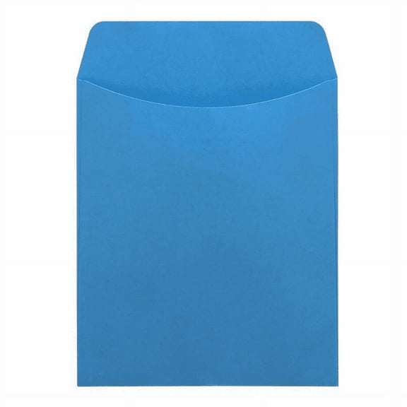 Bright Library Pockets - 3.5inx5in Blue per 1 Pack of 5