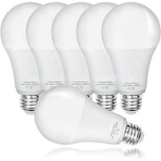 Bright Light Bulb,150w-200w Equivalent 2500LM E26 Led Bulb 23W Warm White 2700K A21 Led Light Bulb Non-Dimmable 6-Pack