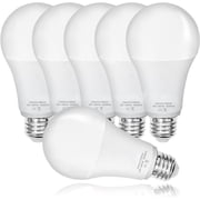 Bright Light Bulb,150w-200w Equivalent 2500LM E26 Led Bulb 23W Warm White 5000K A21 Led Light Bulb Non-Dimmable 6-Pack