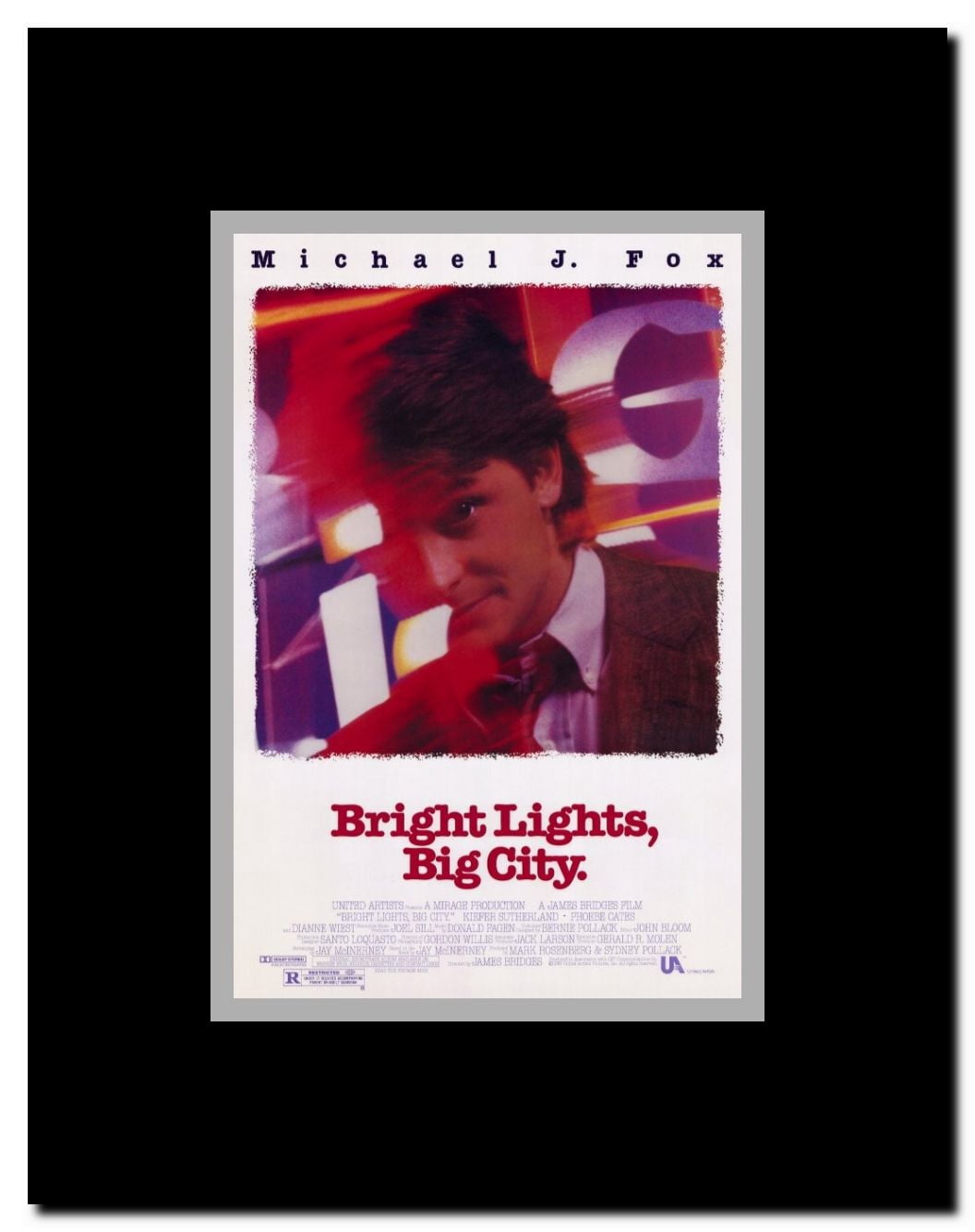 Bright Lights Big City Framed Movie Poster