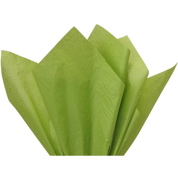 Bright Lime Tissue Paper Squares, 24 Sheets, Feronia Packaging, Large 20x30 Inch