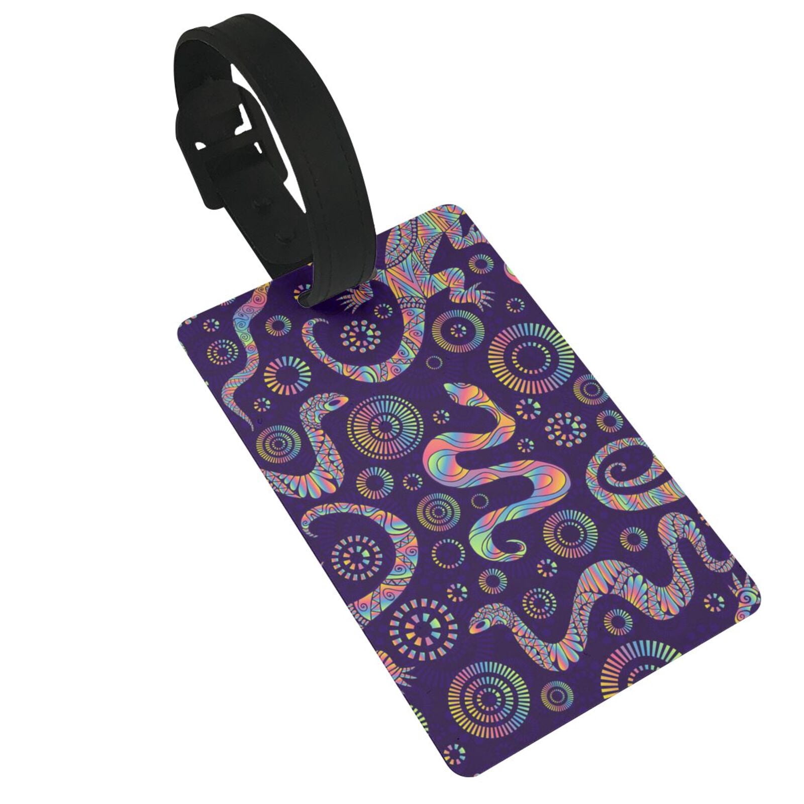 Bright Lizards And Snakes Luggage Tags Suitcases ID Baggage Identifier ...